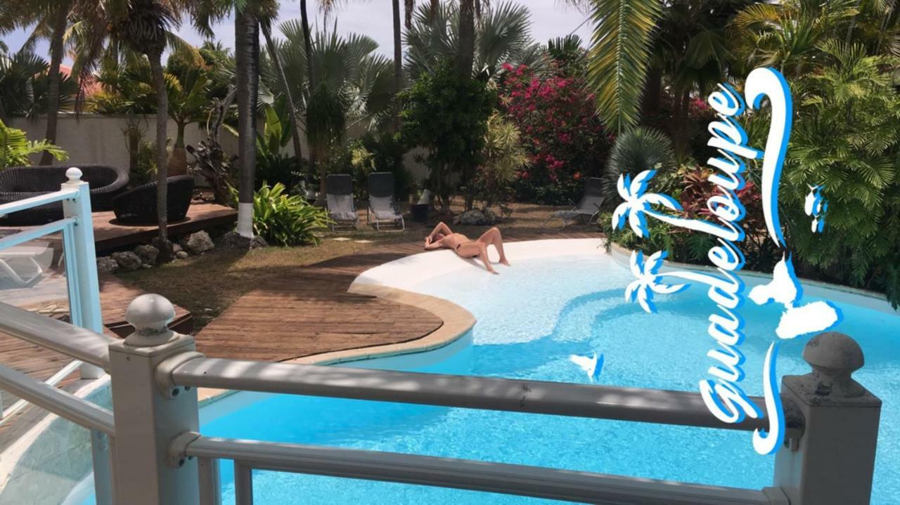 Villa Iguanou Et Piscine En Bord De Mer Proche Plages Marina Et Golf Saint-Francois  Εξωτερικό φωτογραφία